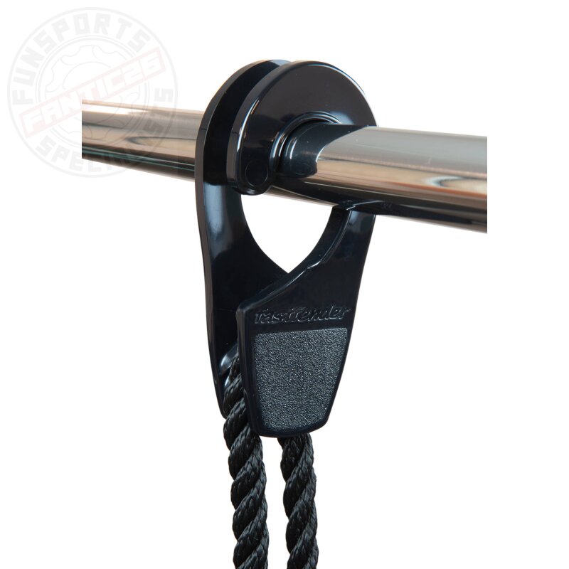 Fastfender 32 Fender Schnellbefestigung bis zu 32mm Rohrreling (2Stk.) Schwarz