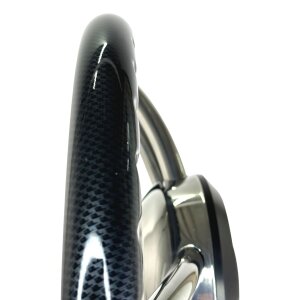 Savoretti Sport Motorboot Steuerrad Edelstahl Lenkrad Carbon Look 35cm