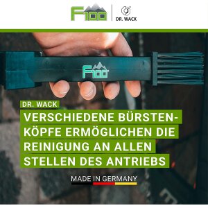 Dr.Wack F100 Fahrrad MTB Ebike Road Schmutz Entferner Reiniger Kettebürste