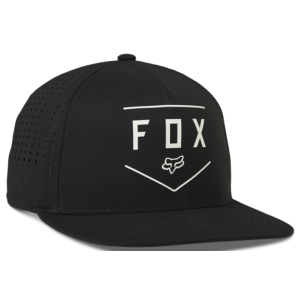 Fox Shield Tech Snapback Cap Schwarz/Logo Weiß...