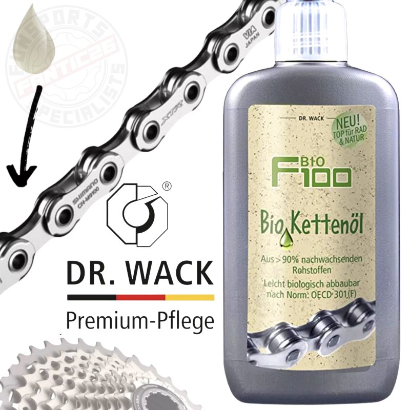 Dr.Wack F100 Bio Kettenöl 100ml Premium Fahrrad Kettenöl für weniger