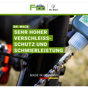 Dr.Wack F100 Bio Kettenöl 100ml Fahrrad weniger Reibung & Verschleiß