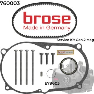 Brose Fahrrad E-Bike Motor Riementausch Kit Gen. 2 für MAG Gehäuse/ E79603