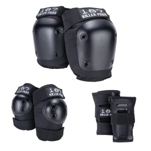 187 Killer Pads Adult Six Pack Knie-, Handgelenk- &...