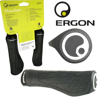 Ergon GA3-L Large Fahrrad MTB Ebike Ergo Griffe Schwarz