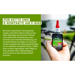Dr.Wack F100 Fahrrad MTB Ebike Road Kettenöl Pflege für Kette und E-Kontakte 50ml