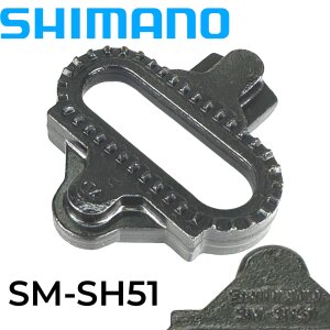 Shimano SPD MTB Pedal Cleats Set SM-SH51 schwarz (mit Gegenplatte)
