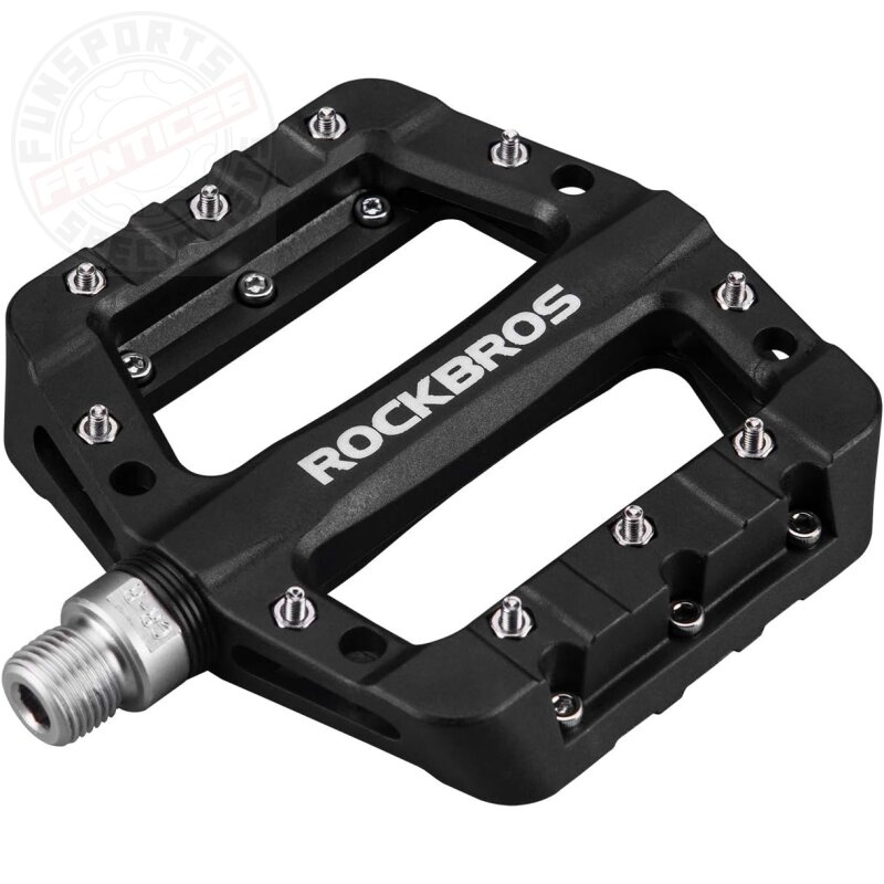 Rockbros Fahrrad Mtb E-Bike Dirt Composite Plattform Pedale Schwarz