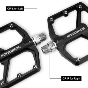 Rockbros Fahrrad Mtb E-Bike Dirt Aluminium Plattform Pedale Schwarz