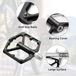 Rockbros Fahrrad Mtb E-Bike Dirt Aluminium Plattform Pedale Schwarz