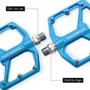 Rockbros Fahrrad Mtb E-Bike Dirt Aluminium Plattform Pedale Blau