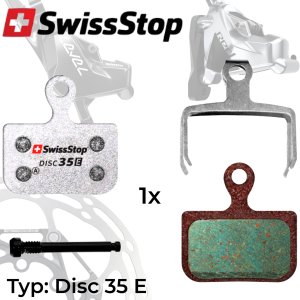 Swissstop Disc 35 E Scheibenbremsen Bremsbeläge Red...