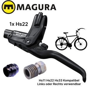 Magura HS22 Hydraulische Felgenbremse Ersatz Bremsgriff...