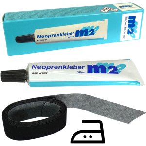 M2 Neopren Nahtband 20mm aufbügeln Neoprenanzug...