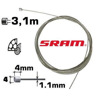 Sram Pitstop Schaltzug Tandem / Lastenrad 1.1mm x 3.1m Extra Lang