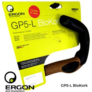 Ergon GP5-L BioKork Fahrrad City Tour Ebike Griffe XL Hörnchen