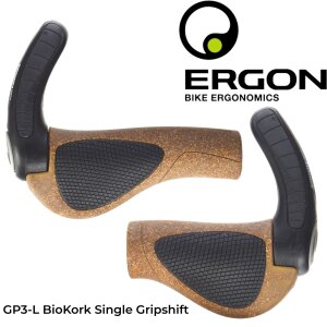 Ergon GP3-L BioKork Single Gripshift  komfort Fahrrad...