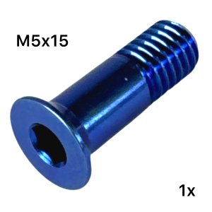 Titan M5x15 Schaltrollen Schraube Blau