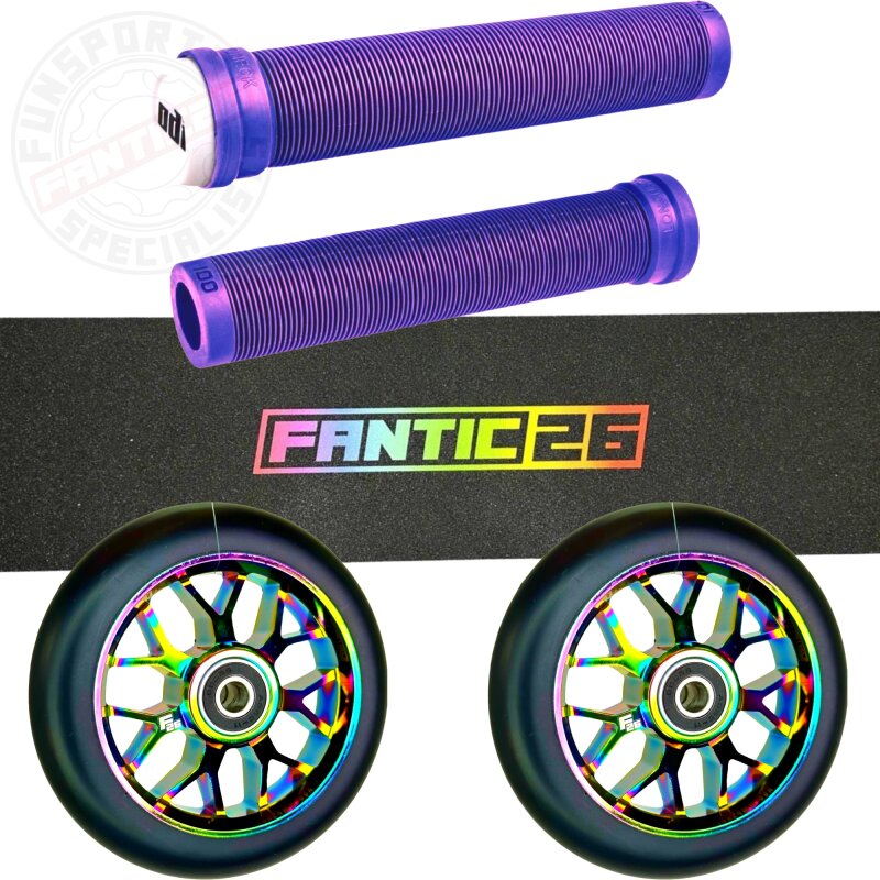 Fantic26 Stunt Scooter Ersatzteile Bundle Basic Neochrome