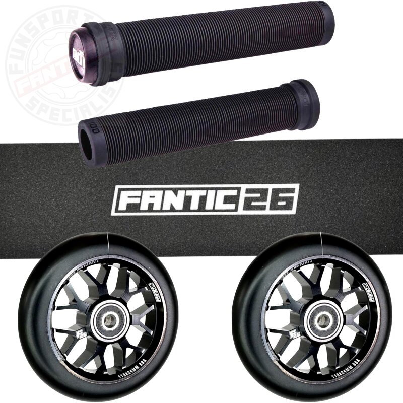 Fantic26 Stunt Scooter Ersatzteile Bundle Basic Schwarz/Weiß