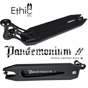 Ethic DTC Pandemonium V2 Stunt-Scooter Deck Schwarz Matt...