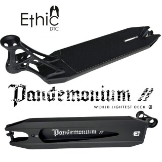 Ethic DTC Pandemonium V2 Stunt-Scooter Deck Schwarz Matt 500mm