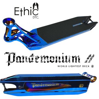 Ethic DTC Pandemonium V2 Stunt-Scooter Deck Blauchrome