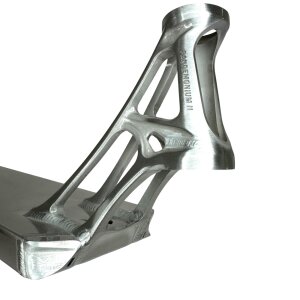 Ethic DTC Pandemonium V2 BOXED Stunt-Scooter Deck gebürstet Silber