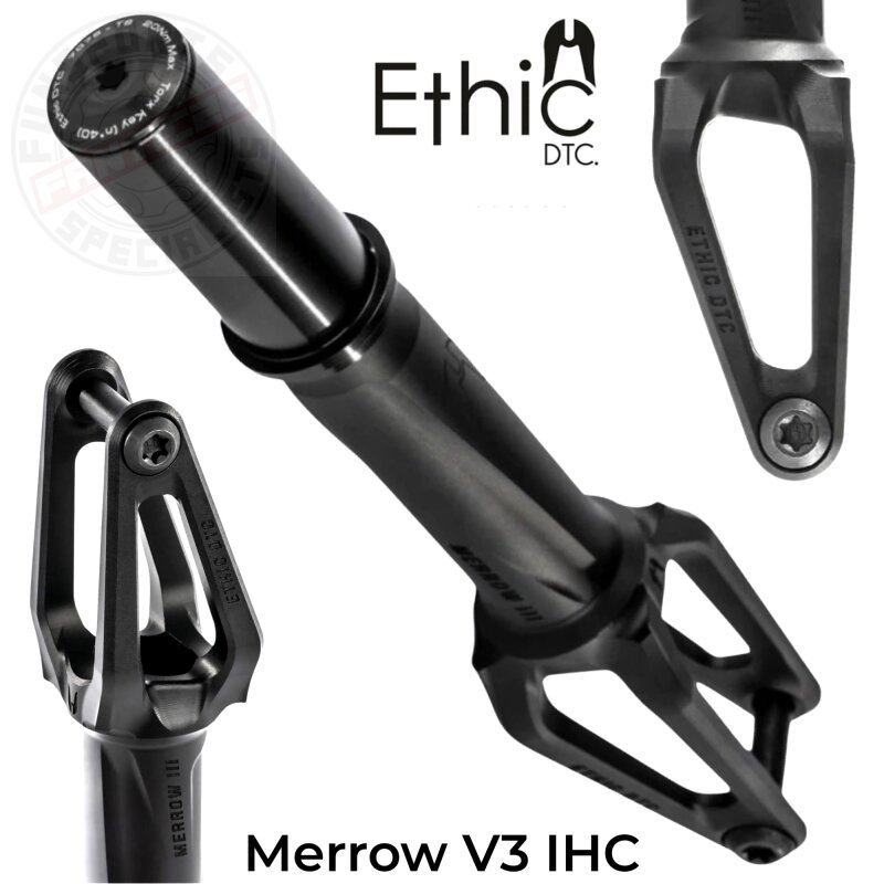 Ethic DTC Merrow V3 Stunt-Scooter Gabel IHC 229g Schwarz