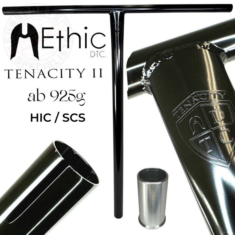 Ethic DTC Tenacity V2 Stunt Scooter Bar HIC/SCS Black Mirror