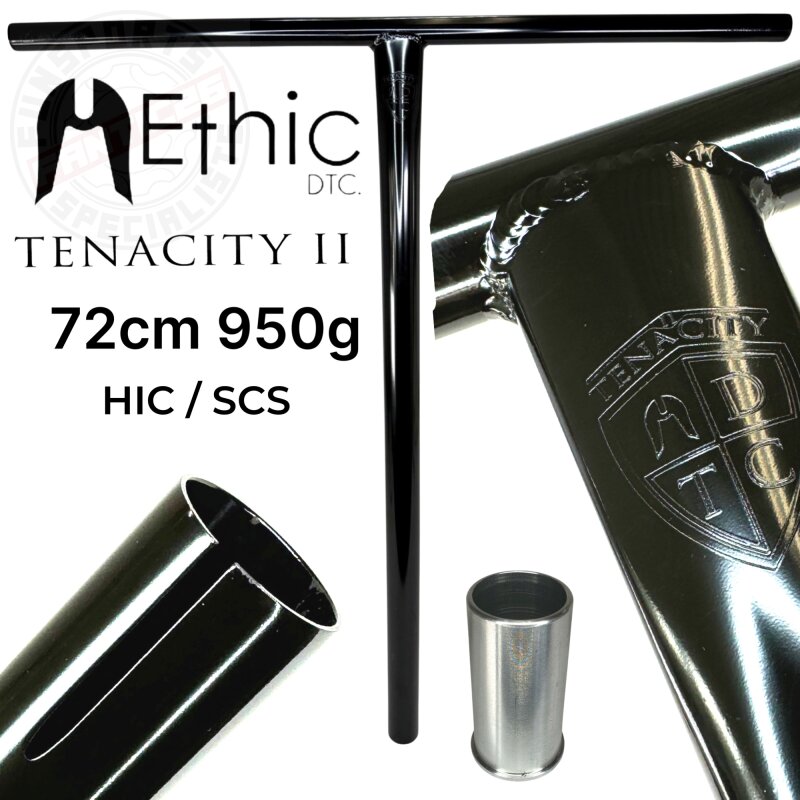 Ethic DTC Tenacity V2 Stunt Scooter Bar HIC/SCS Black Mirror 72cm