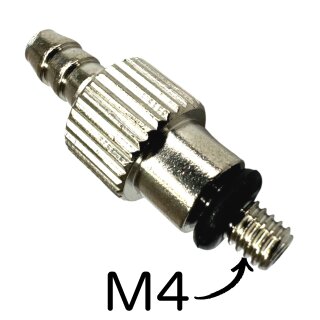 1x M4 Entlüftungsanschluss Service Befüllstutzen DB8 Fitting mit O-Ring