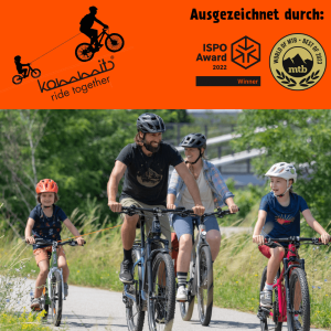 Kommit Fahrrad Zugsystem MTB Ebike Tour Abschleppseil Kinder Partner Unterstützung am Berg