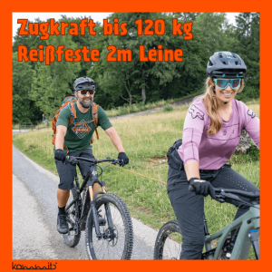 Kommit Fahrrad Zugsystem MTB Ebike Tour Abschleppseil Kinder Partner Unterstützung am Berg