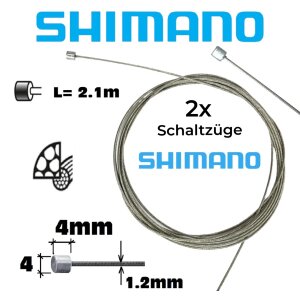 Shimano Schaltzug-Set MTB & Road Ebike Komplettset schwarz