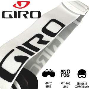 Giro Insight Skibrille / Snowboard belüftet Nebel Frauen / Jugend weiss
