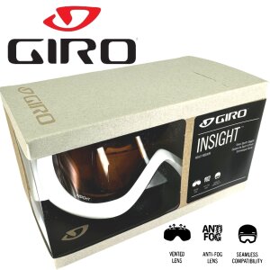 Giro Insight Skibrille / Snowboard belüftet Nebel Frauen / Jugend weiss