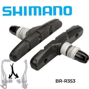 SHIMANO Fahrrad V-Brake Bremse Ersatz Bremsschuh S70T...
