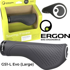Ergon Fahrrad Ergo Griffe MTB Ebike Touring / Fitness GS1-L Evo Grau ohne Verpackung