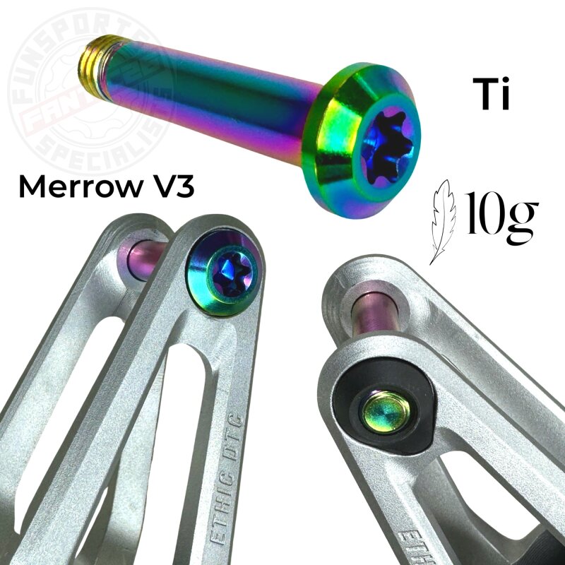 Fantic26 M8x39mm Titanschraube für Ethic DTC Merrow V3 Vorderachse