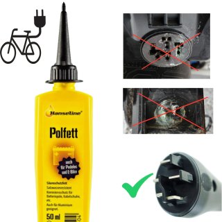 Hanseline Polfett Batterie Kontakte Fahrrad Ebike Stecker Verbindungen