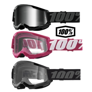 100% Strata V2 goggle Motocross Mtb Fullfacehelm...