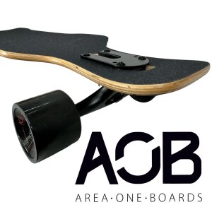 AOB Tribal Curves Longboard drop through twin tip bambus 38