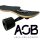 AOB Tribal Curves Longboard drop through twin tip bambus 38