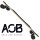 AOB Tribal Curves Longboard drop through twin tip bambus 38