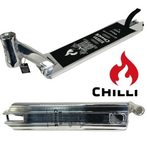 Chilli Pro Zero V2 Stunt-Scooter Park Deck 52 x 12,5cm Silber poliert