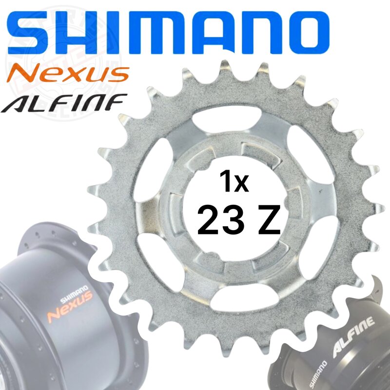 Shimano Nexus / Alfine Getriebenaben Verschleiss Ersatz Ritzel Silber 23 Zähne
