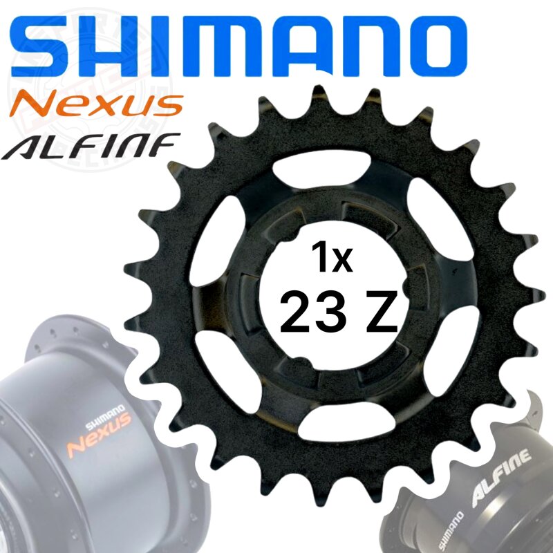 Shimano Nexus / Alfine Getriebenaben Verschleiss Ersatz Ritzel Schwarz 23 Zähne