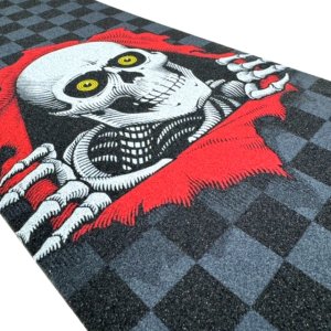 Powell Peralta Ripper Checker Grey 9"x33" Grip Skateboard