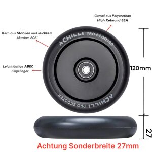 Chilli Pro Hollowcore Rolle FAT 120 x 27mm Rollstuhl...